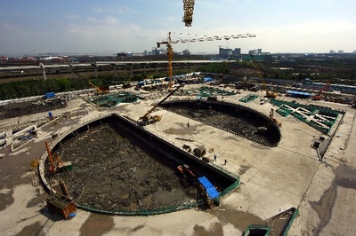 上海加紧建设大型输水泵站工程